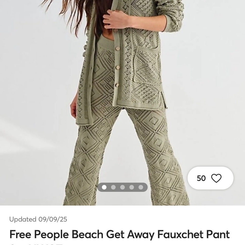 Free People Beach Get Away Fauxchet Pant
Set